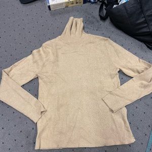 Zara gold sparkle turtleneck
